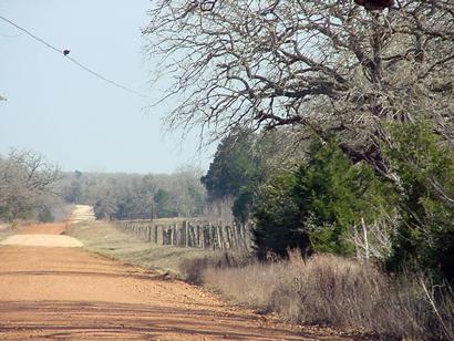 Country road to Kovar, Texas