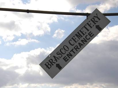 Little New York Tx - Brasco Cemetery Sign