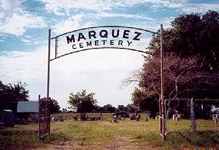 Marquez  TX - Marquez  Cemetery gate