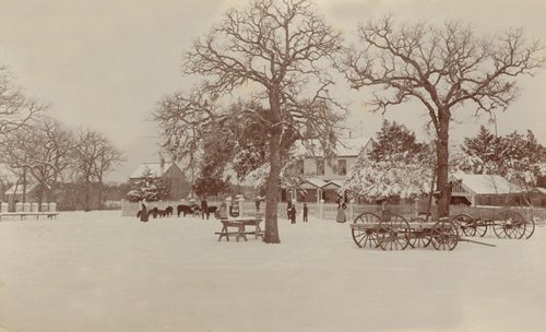 O'Quinn Texas 1895 - Melcher homestead in snow