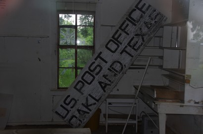 Oakland Texas closed Post Office interior