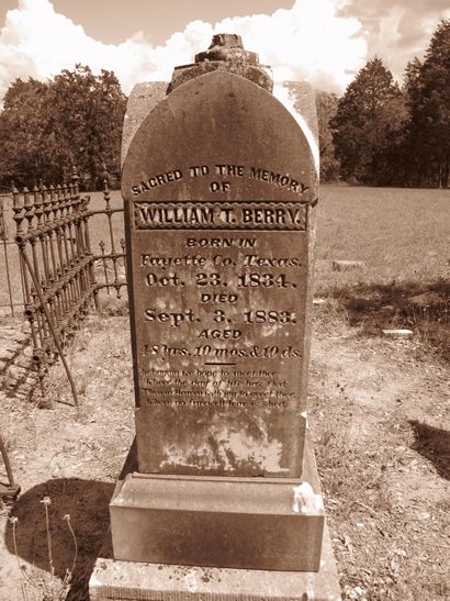 TX - Pin Oak Cemetery tombstone