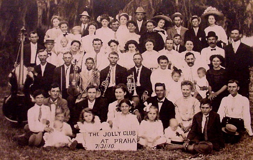 The Joly Club, Praha, Texas vintage photo
