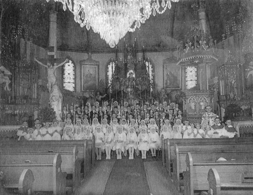 Praha, TX - First Communion celebrants at St. Mary's Catholic Church
