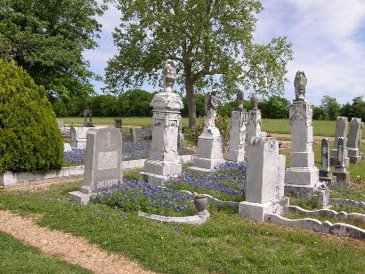 Fayette County TX - Rutersville Cemetery tombstones