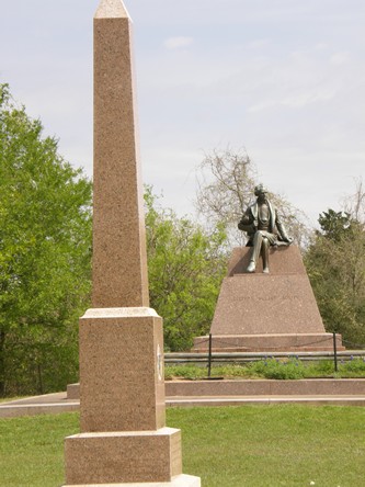 Stephen F. Austin statue and obelisk