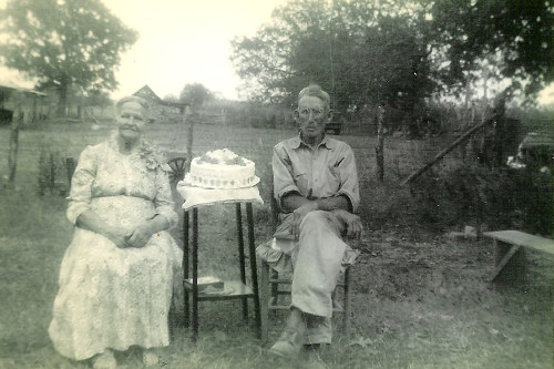 Arthur "Pete" and Urilla Diver, Sipe Springs, Texas, Milam County old photo