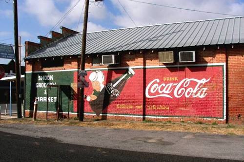 Coca Cola sign, Snook Tx 