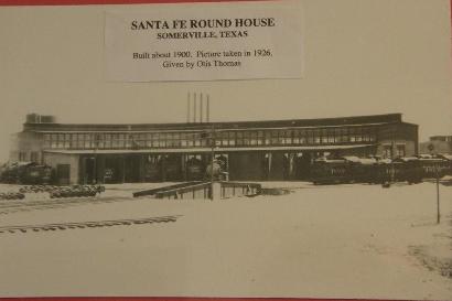 Somerville TX - 1900 Santa Fe Round House In Snow