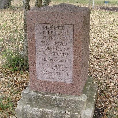 Camp Clark marker, Staples, Texas