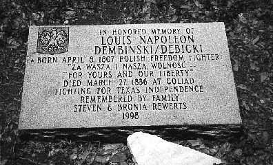 Lavaca County, Texas - Sweet Home Cemetery, Goliad, Texas Independence, Polish Tombstone