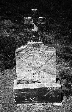 Lavaca County, Texas - Sweet Home Cemetery tombstone with cross