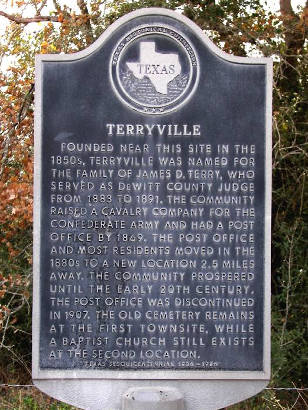 DeWitt County - Terryville Tx Historical Marker