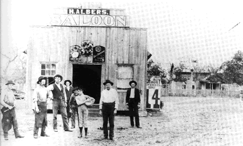 Waldeck TX - Albers Saloon 1907