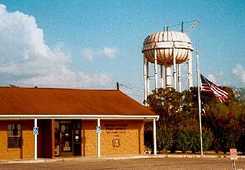 Wellborn Texas watertower and post office