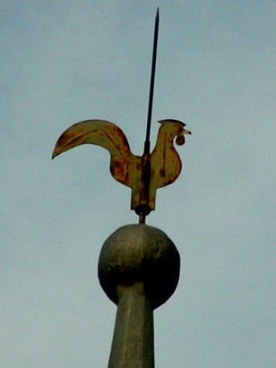 Wesley Texas - Wesley Brethren Church steeple weathervane