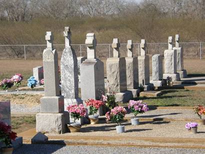 Wied, Texas - 1919 St. Ludmilla's Catholic Cemetery tombstones