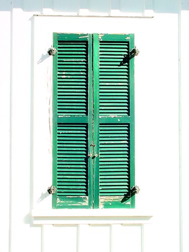 Winedale, TX - Winedale  School  window shutters