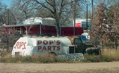 Pop's Parts old truck in Wyldwood Texas