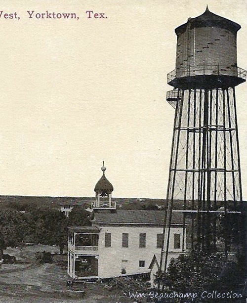 Yorktown TX - firehouse and water tower