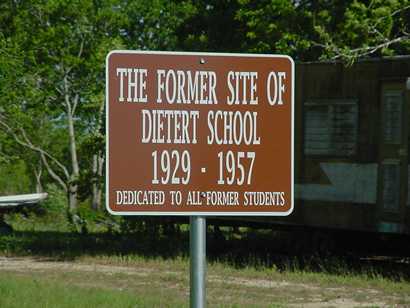 Former site of Dietert School, Zorn Texas 