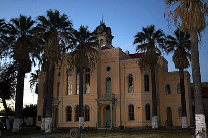 Eagle Pass TX - Maverick County Courthouse Sundown