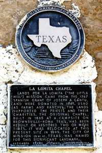 La Lomita Chapel Historical Marker, La Lomita Texas