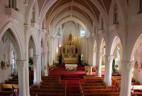 Rhineland TX - St. Joseph's Catholic Church interior