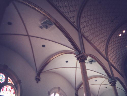Shiner, Texas - Saints Cyril and Methodius Church ceiling