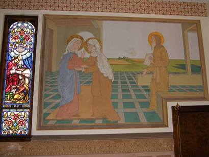 Umbarger Tx, St. Mary's Catholic Church painting