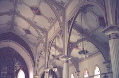 Wallis Tx Guardian Angel Church ceiling