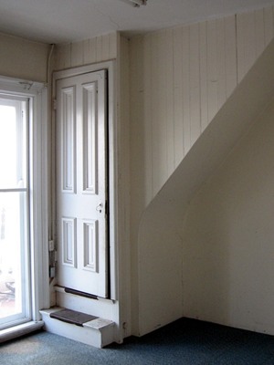 Kentucky Boone Courthouse Attic Entrance Behind Pulpit