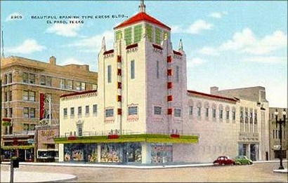 El Paso Texas Kress Building old post card