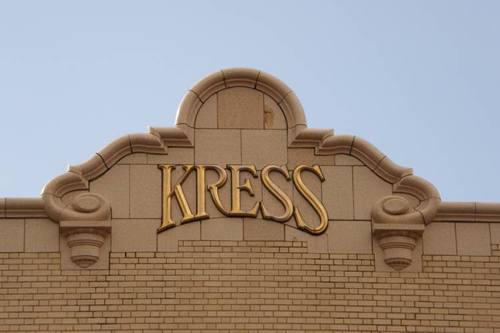 Lubbock TX - Kress Building sign