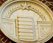 Cotton bale medallion in Fort Worth