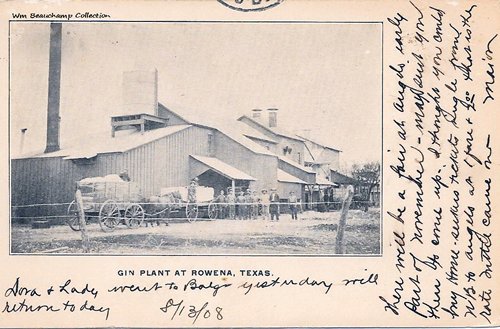 Gin Plant at  Rowena, Texas