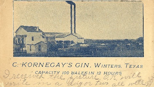 Winters, Texas - C. Kornegay's Gin