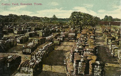 Gonzales TX CottonYard,  circa 1912