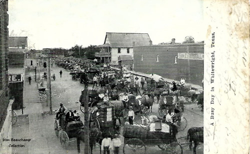 Whitewright TX - marketing cotton in main street