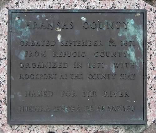 Aransas  County  1936 Texas Centennial Marker