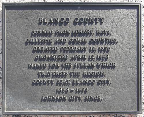 Blanco  County  1936 Texas Centennial Marker