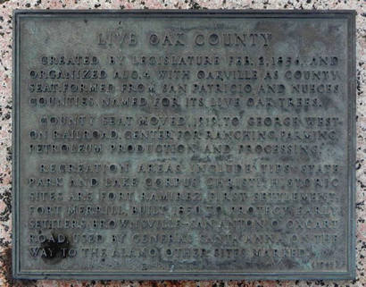 TX - Live Oak County Centennial Marker