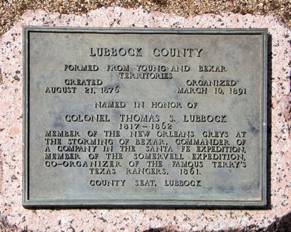 TX - Lubbock County Centennial Marker