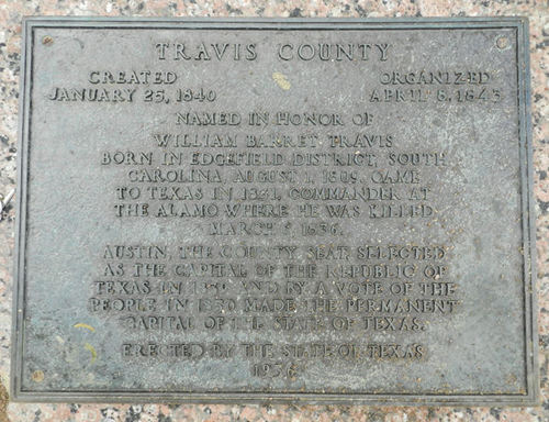 TX - Travis County Centennial Marker