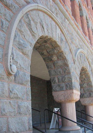 TX - 1892 Dallas County courthouse sandstone arches