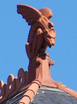 TX - 1892 Dallas County courthouse griffin