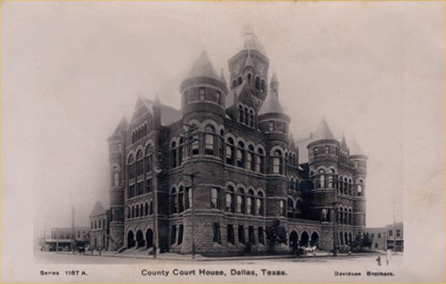 TX - Dallas County Courthouse 1907 old post card