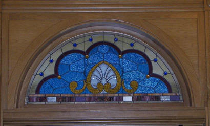 TX - 1892 Dallas County courthouse - Old Red Museum stained glass transom