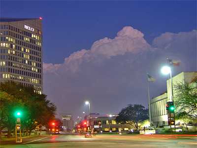 Storm clouds over Dallas 