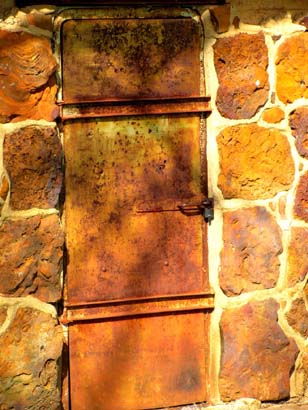 Texas -  Anderson County Poor Farm  metal door